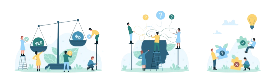 Diagram showing CBT and ACT principles in therapy